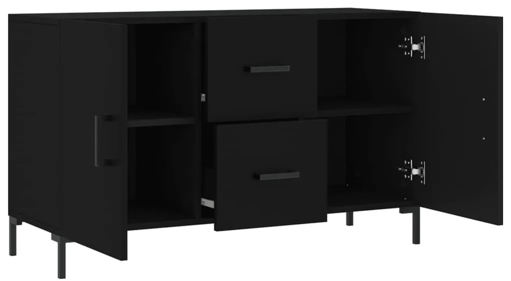 vidaXL Ντουλάπι Μαύρο 100x36x60 εκ. από Επεξεργασμένο Ξύλο
