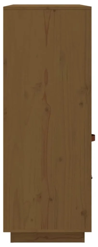 Ντουλάπι Ψηλό Καφέ Μέλι 100x40x108,5 εκ. από Μασίφ Ξύλο Πεύκου - Καφέ