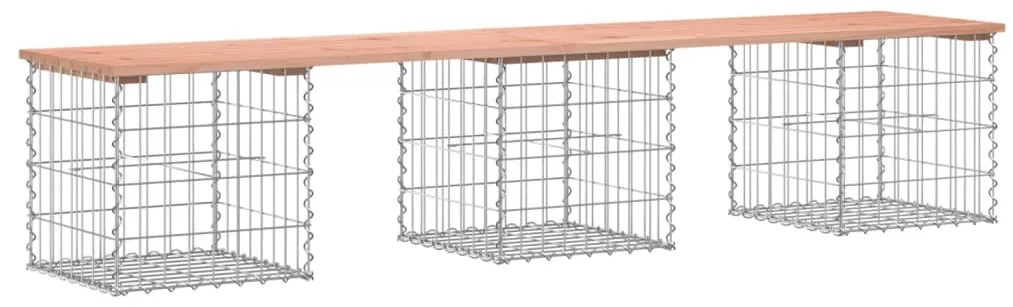 vidaXL Πάγκος Κήπου Συρματοκιβώτιο 203x44x42 εκ. Μασίφ Ψευδοτσούγκα