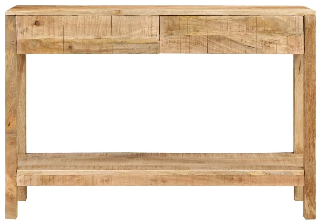 vidaXL Τραπέζι Κονσόλα με 2 Συρτάρια 110x35x75 εκ. Μασίφ Ξύλο Μάνγκο
