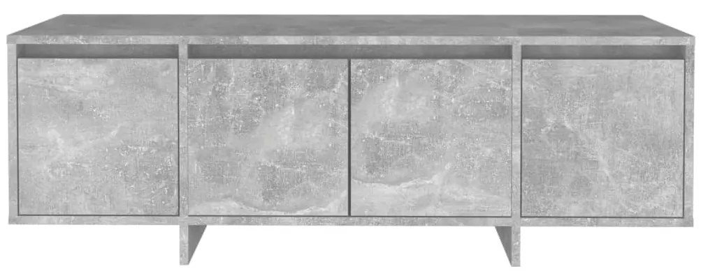 vidaXL Έπιπλο Τηλεόρασης Γκρι Σκυροδέματος 120x30x40,5 εκ. Επεξ. Ξύλο