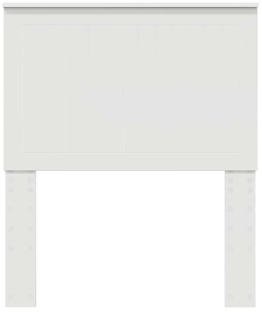 vidaXL Κεφαλάρι με κεφαλάρι Λευκό 80 cm Επεξεργασμένο ξύλο