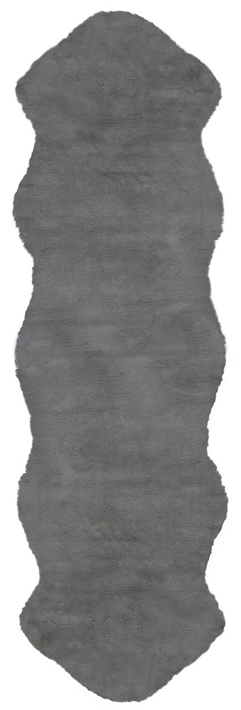 Γούνινο Χαλί Διαδρόμου (60x220) Βιοκαρπέτ Lapin Skin 04 Grey