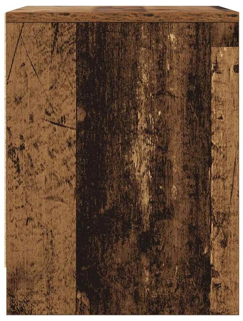 vidaXL Κομοδίνο Παλιό ξύλο 45 x 34 x 44,5 εκ Επεξεργασμένο ξύλο