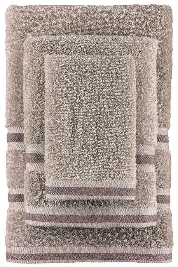 Πετσέτες Etem (Σετ 3τμχ) Beige Palamaiki Σετ Πετσέτες 70x140cm 100% Cotton