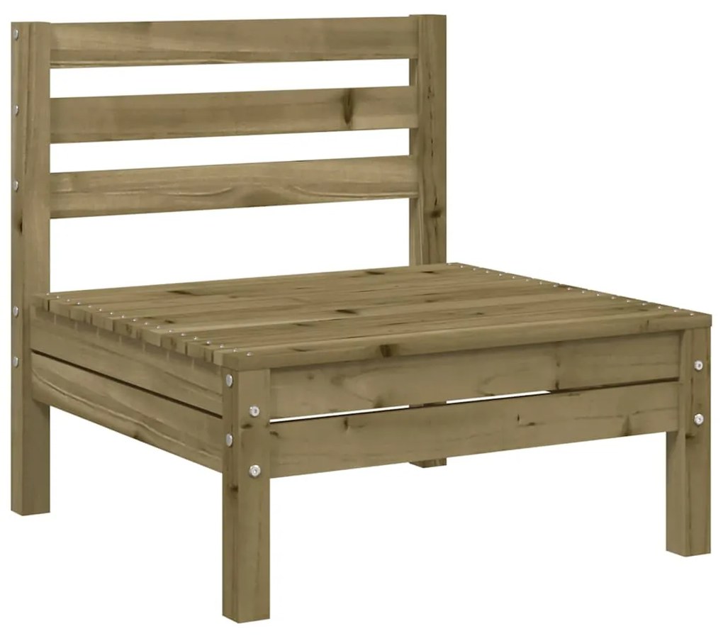 vidaXL Καναπές Κήπου Χωρίς Μπράτσα από Εμποτισμένο Ξύλο Πεύκου