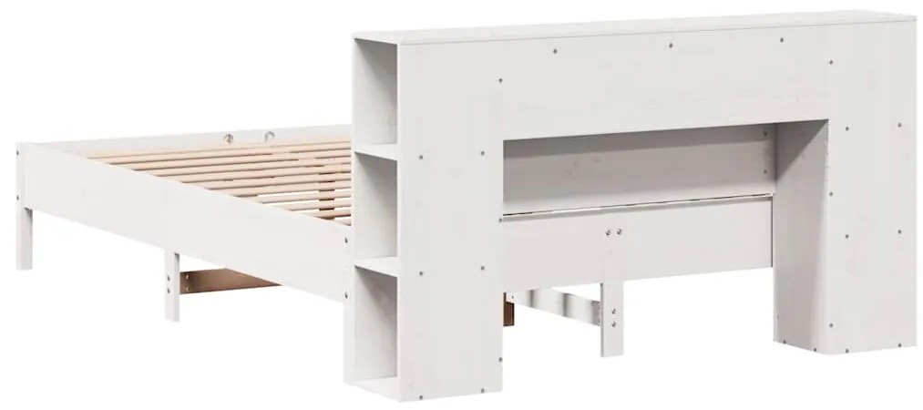 vidaXL Κρεβάτι Βιβλιοθήκη Χωρίς Στρώμα 160x200 εκ Μασίφ Ξύλο Πεύκου