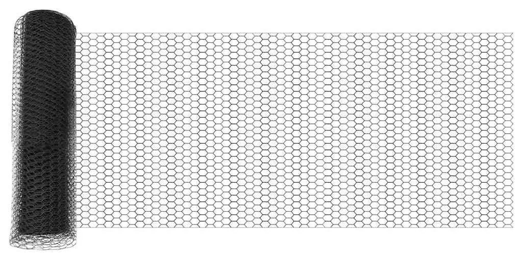 vidaXL Γκρι Περίφραξη  0.4x10 μ Ατσάλι