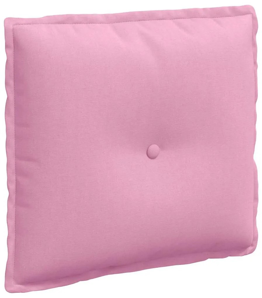 vidaXL Μαξιλάρι Πλάτης Ροζ 50 x 19 x 45 εκ ύφασμα
