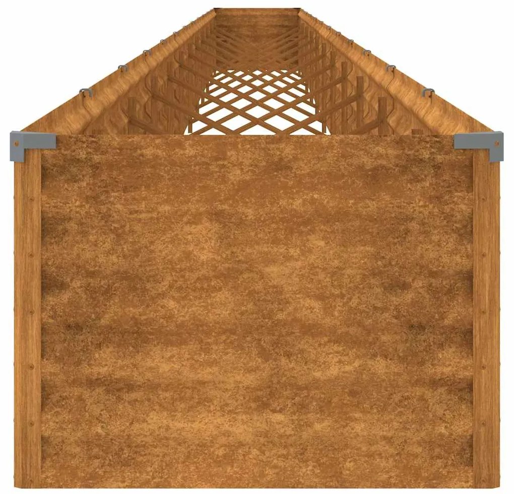 vidaXL Ζαρντινιέρα 1152 x 50 x 36 εκ. από Ατσάλι Σκληρυθέν στον Αέρα
