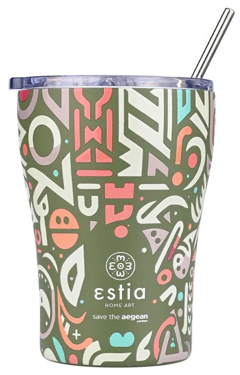 ESTIA ΘΕΡΜΟΣ COFFEE MUG SAVE THE AEGEAN 350ml GEOVIVID