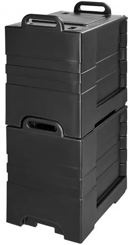 VEVOR Insulated Food Pan Carrier Stackable Catering Dishbox 81QTx 2 Chafing Dish