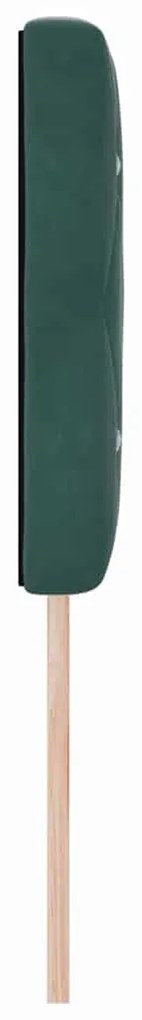 vidaXL Βελούδινο Κεφαλάρι Argyle Σκούρο Πράσινο 160 cm Βελούδο