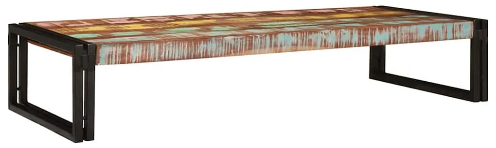 vidaXL Ράφι μπάνιου 120 x 50 x 23 εκ. Στερεό ξύλο μάγκο, σίδηρος