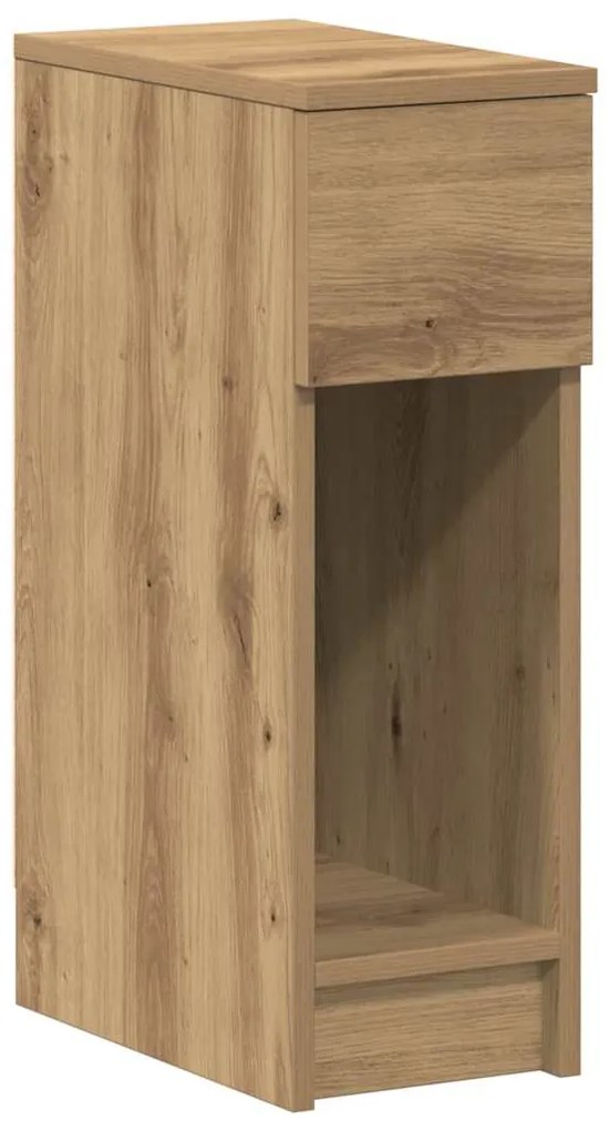 vidaXL Κομοδίνα με συρτάρι 2 τεμ. Αρτισιανή Δρυς 20x36x60 εκ.