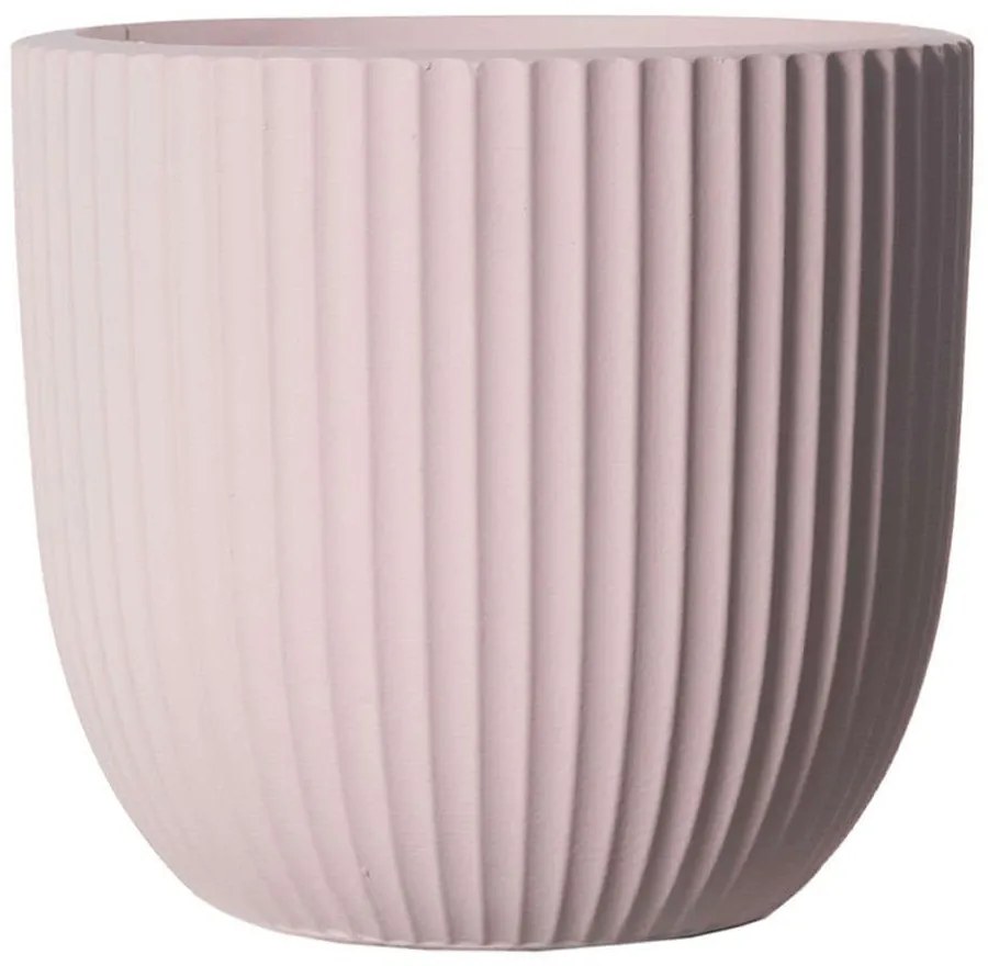 Κασπώ Πήλινο Stripe A-3270-8 28x28x25cm Pink Supergreens Clay