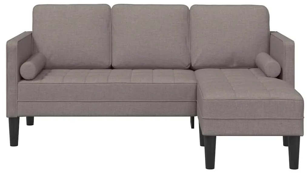 vidaXL Σετ Καναπέ μπεζ-γκρι 173 x 131 x 67 εκ ύφασμα