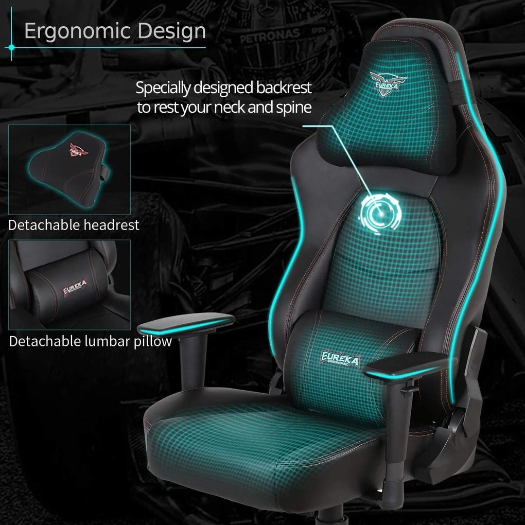 Gaming Καρέκλα - Eureka Ergonomic® ERK-GC-02