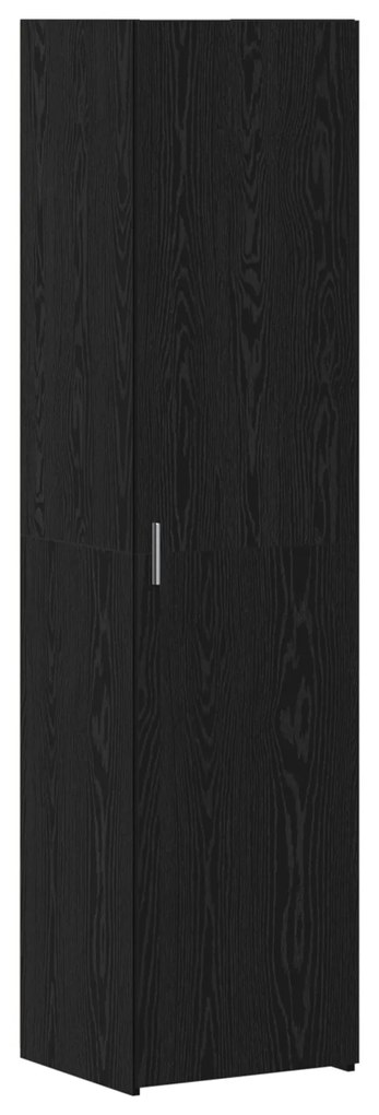 vidaXL Υψηλό Ντουλάπι Μαύρης Βελανιδιάς 45x42.5x185 εκ Επεξεργασμένο Ξύλο