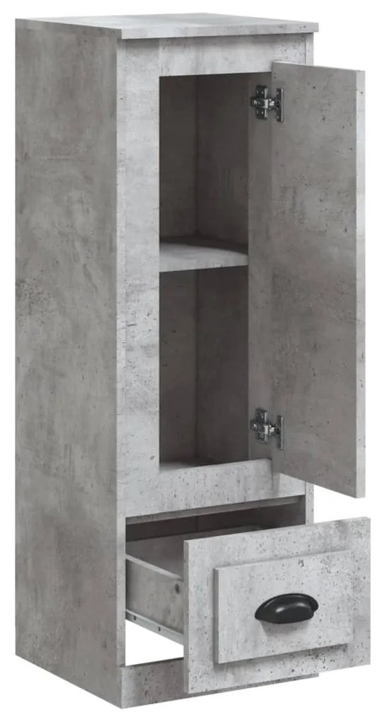 vidaXL Ντουλάπι Γκρι Σκυροδέματος 36x35,5x103,5 εκ. Επεξεργασμένο Ξύλο
