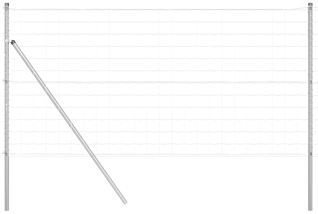 vidaXL Euro Fence με 13 Πόλους 1.2x25 μ Γαλβανισμένος Χάλυβας
