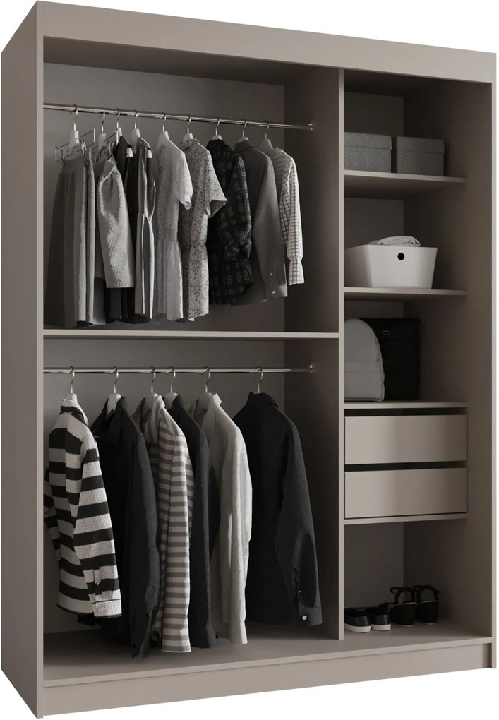 Ντουλάπα Bahrajn II 150 συρόμενη-Cashmere