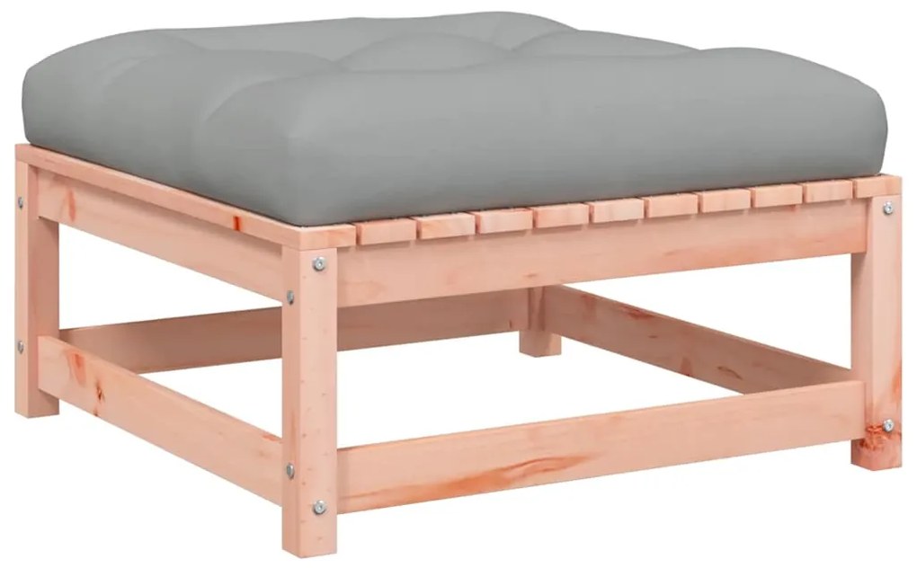 vidaXL Υποπόδια Κήπου με Μαξιλάρια 2 τεμ. από Μασίφ Ξύλο Ψευδοτσούγκας