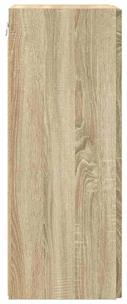 vidaXL Ντουλάπι Τηλεόρασης Τοίχου Επιτοίχιο Σονόμα 30 x 31 x 80 εκ.