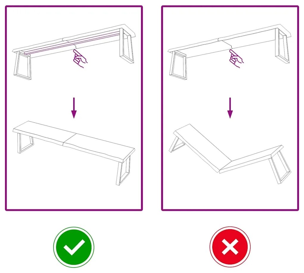 vidaXL Επιφ Τραπεζιού Αν Καφέ 180x40x(2-6)εκ. Επεξ. Μασίφ Ξύλο Δρυός