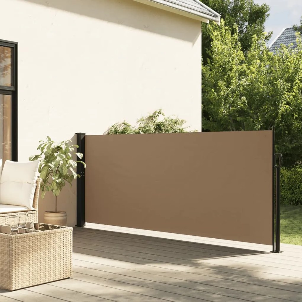 vidaXL Σκίαστρο Πλαϊνό Συρόμενο Taupe 140 x 300 εκ.