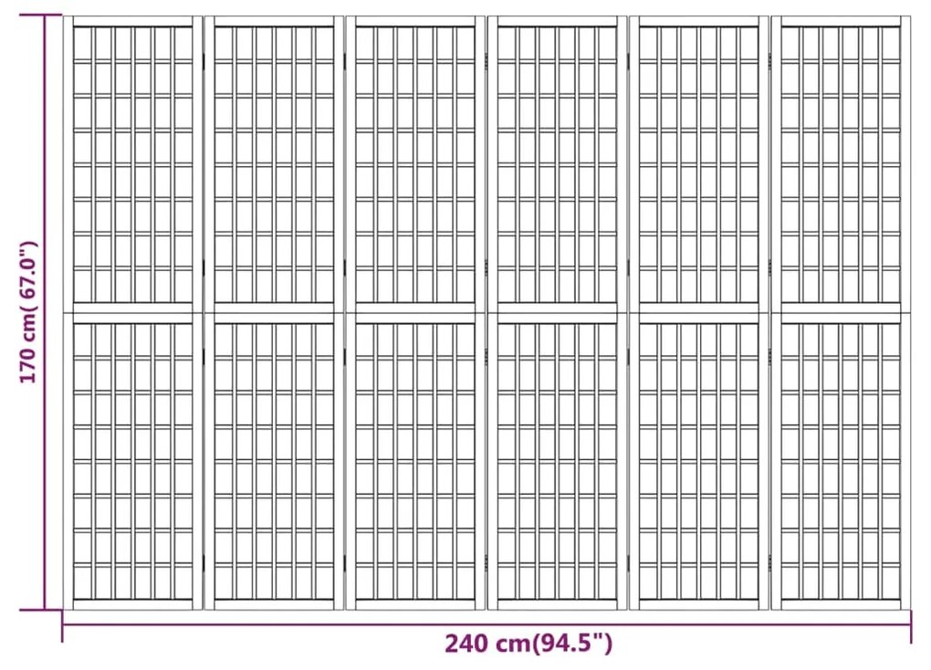 ΠΑΡΑΒΑΝ ΙΑΠΩΝΙΚΟΥ ΣΤΙΛ ΜΕ 6 ΠΑΝΕΛ ΠΤΥΣΣΟΜΕΝΟ 240 X 170 ΕΚ. 352086