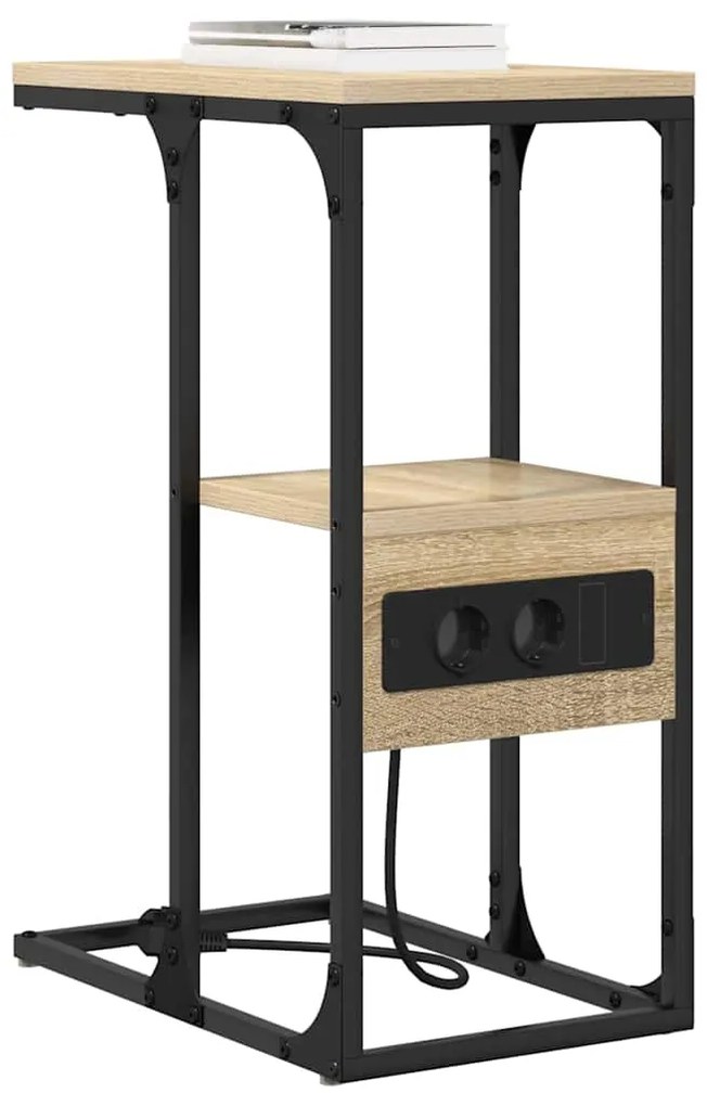 vidaXL Κομοδίνο Sonoma Δρυς 41.5 x 26 x 60.5 εκ Επεξεργασμένο ξύλο