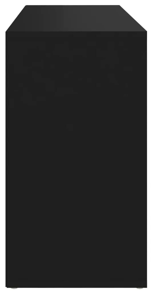 Παπουτσοθήκη Μαύρη 103 x 30 x 54,5 εκ. από Μοριοσανίδα - Μαύρο
