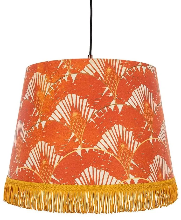 Φωτιστικό Οροφής Ravenala Orange CL50290 25X35X25Cm MindTheGap Metal, Fabric