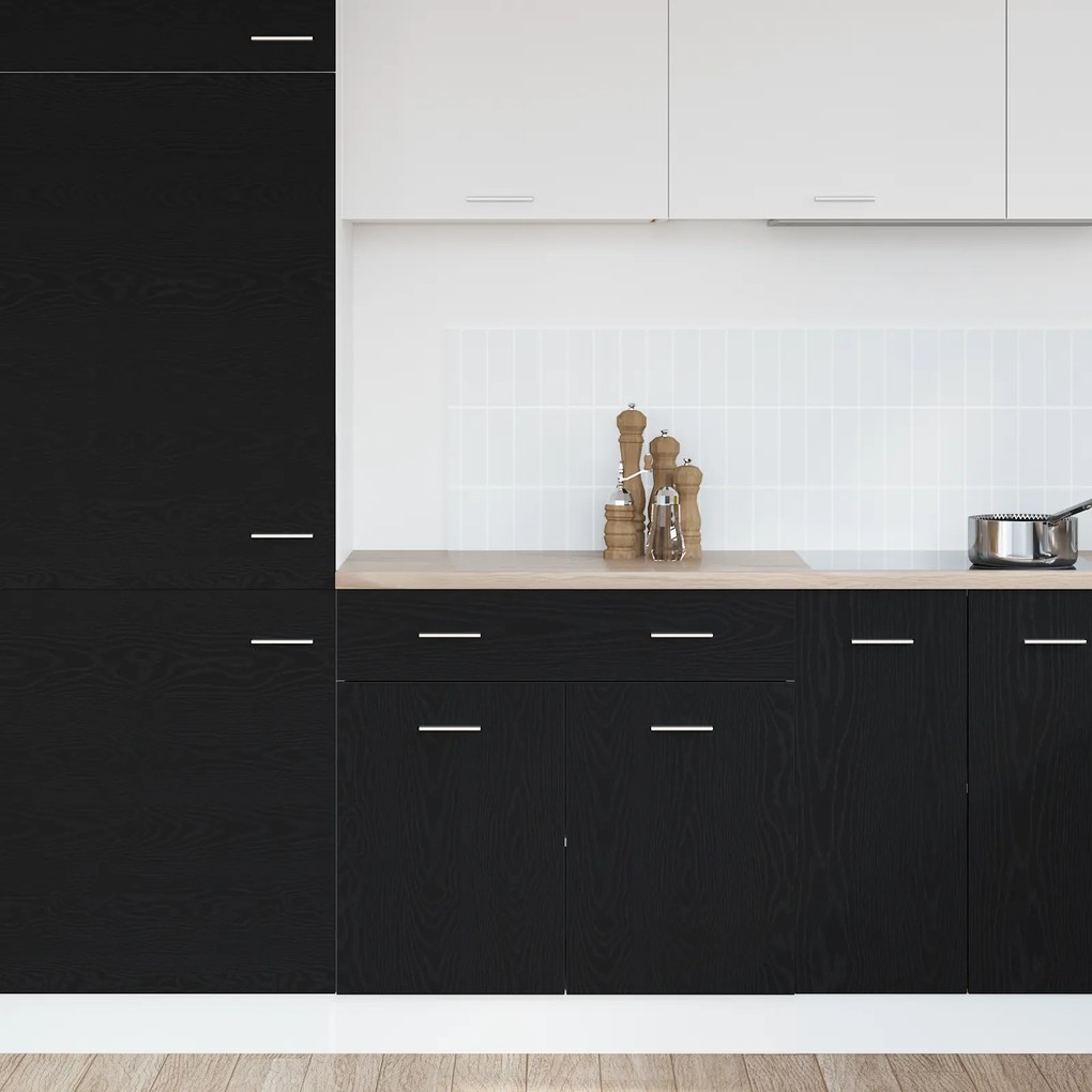 vidaXL Κάβες με Συρτάρι σε Μαύρη Δρυς, 80x46x81,5 εκ, Κατασκευασμένο από Επεξεργασμένο Ξύλο
