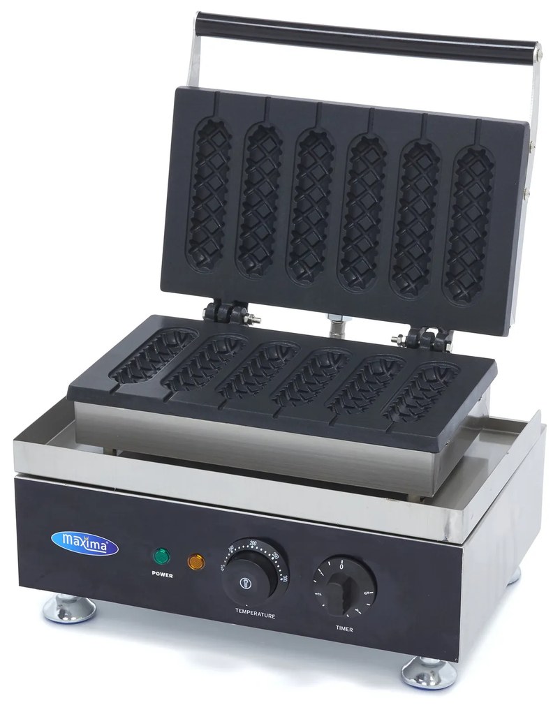 Waffle Maker - 6 Sticks - Corn Dogs - Diamond Pattern
