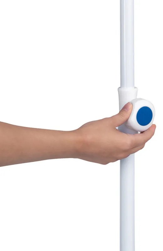 Ομπρέλα παραλίας MUHLER 2119 1008628, Ø160 cm, 195 cm ύψος, 8 νευρώσεις, UV προστασία UPF 50+, Βραχίονας Breakaway, Μπλε