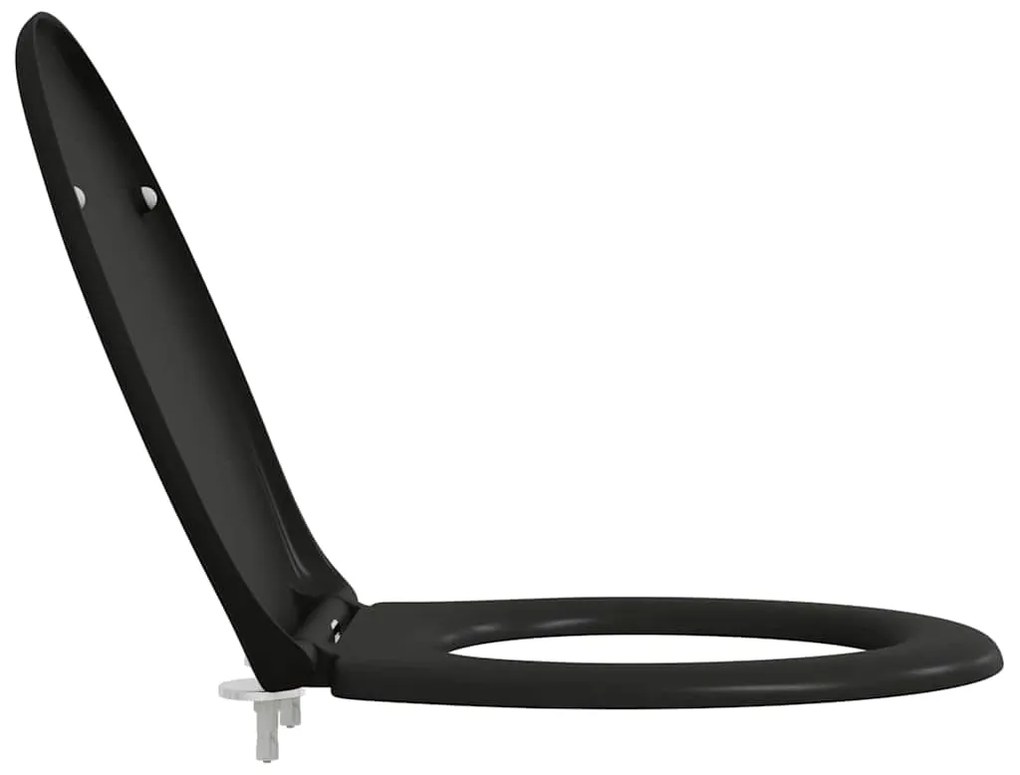 vidaXL Λεκάνη Μαύρο 44,8 x 37,3 x 4,2 εκ Δυροπλάστ