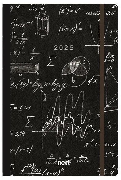 NEXT ΗΜΕΡΟΛΟΓΙΟ 2025 TRENDS ΗΜΕΡΗΣΙΟ FLEXI ΜΕ ΛΑΣΤΙΧΟ 12X17ΕΚ. MATHEMATICS