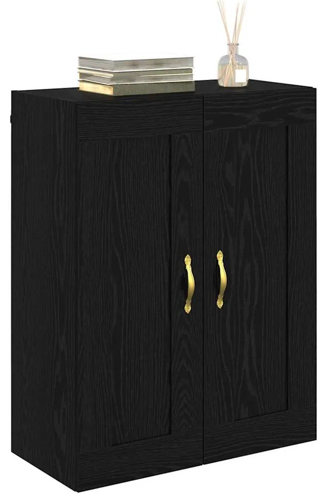 vidaXL Επιτοίχιο ντουλάπι Μαύρη Οξυά 69,5 x 34 x 90 εκ.