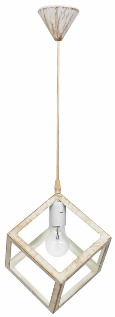 Φωτιστικό Οροφής Μονόφωτο Heronia Kyvos 34-0290 White/Bronze