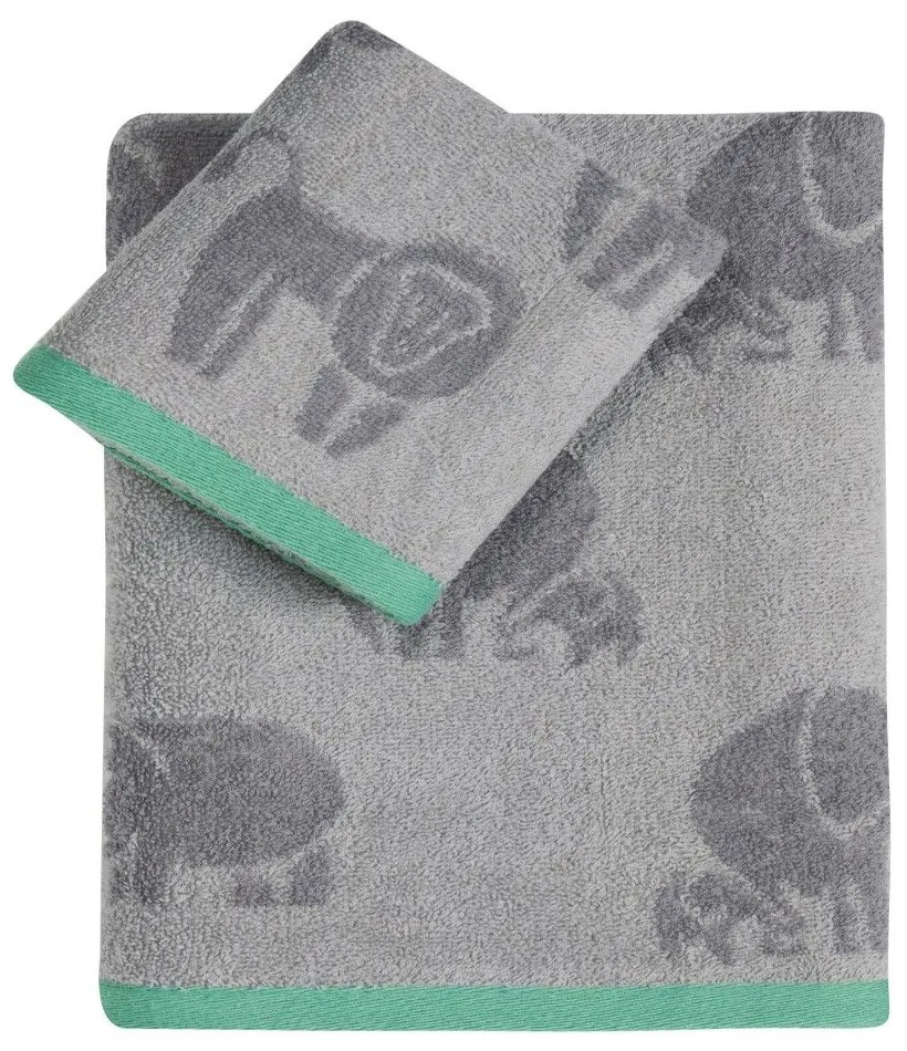 Πετσέτα Βρεφική Jonas Grey Kentia Προσώπου 40x60cm 100% Cotton