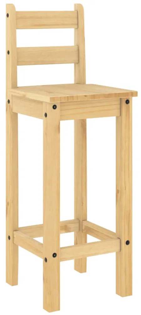 vidaXL Καρέκλες Μπαρ 2 τεμ. από Μασίφ Ξύλο Πεύκου