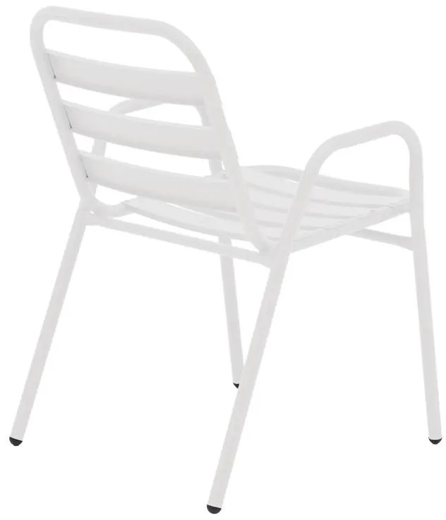 Σετ κήπου - Τραπεζαρία Watson - Sussie 3 τεμ. μέταλλο - γυαλί λευκό Φ60x70 εκ. 60x60x70 εκ.