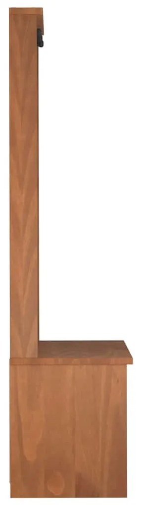 vidaXL Δέντρο χωλ "SANDNES" 87x40x159,5 εκ. Πεύκο μασίφ ξύλο
