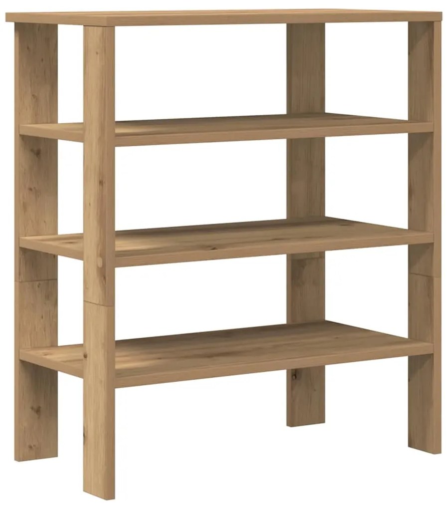 vidaXL Ράφι παπουτσιών  Artisan Oak 61x32x70 cm Κατασκευασμένο ξύλο