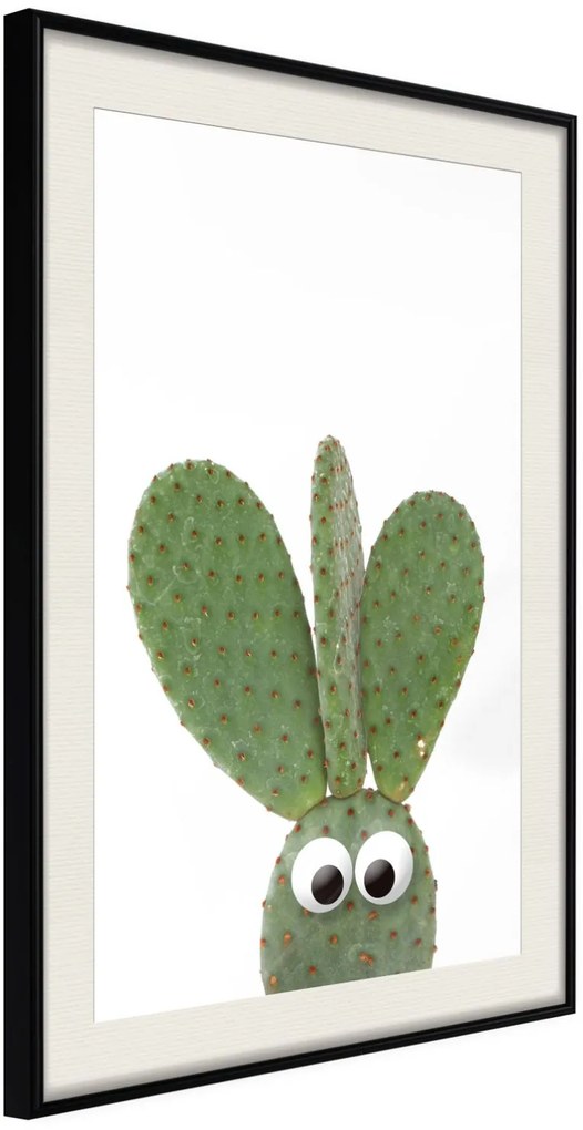 Αφίσα - Funny Cactus III - 30x45 - Μαύρο - Με πασπαρτού