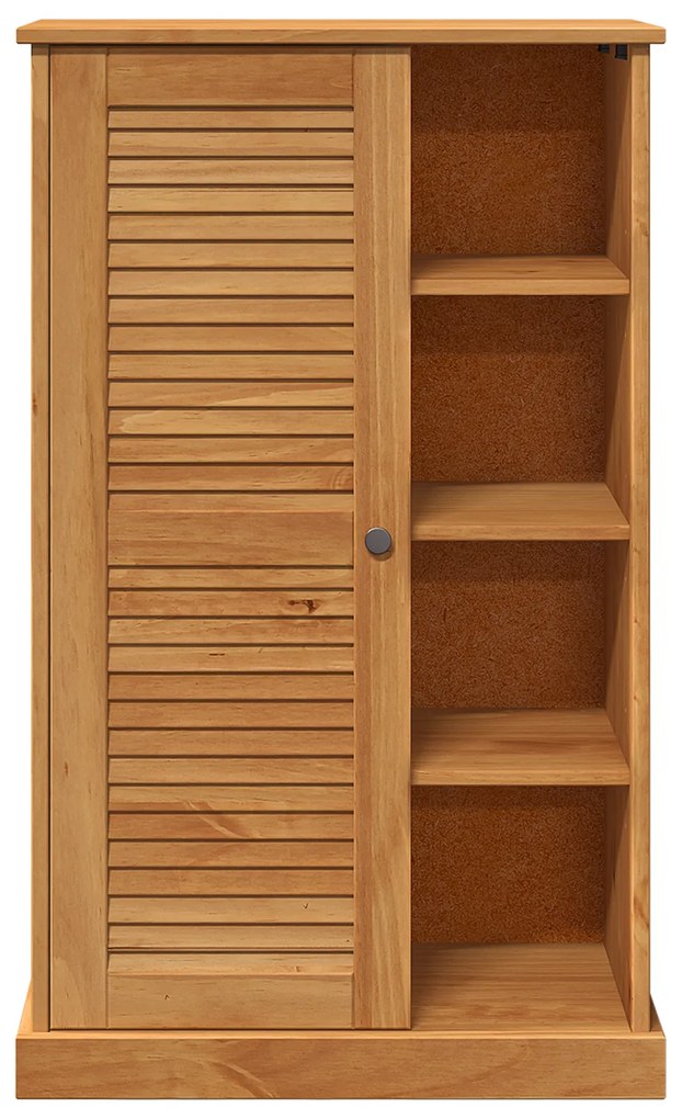 vidaXL Ντουλάπι Μπάνιου καφέ μελί 68 x 34 x 110 εκ. Μασίφ ξύλο πεύκου