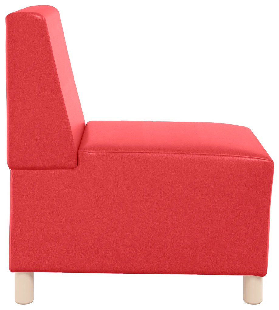 vidaXL Καναπέδες 2 pcs Κόκκινο 55 x 74 x 82 εκ. Τεχνητό δέρμα