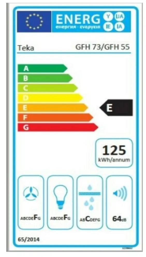 Συμβατικός Απορροφητήρας Teka GFH55 55 cm 329 m3/h 69 dB 215W Ασημί Χάλυβας